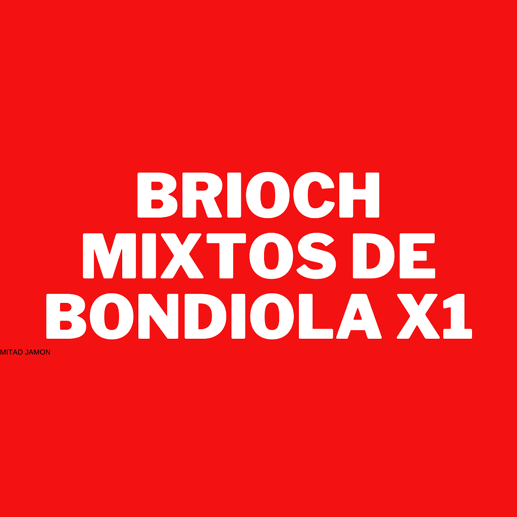 Brioch Mixtos de Bondiola x1